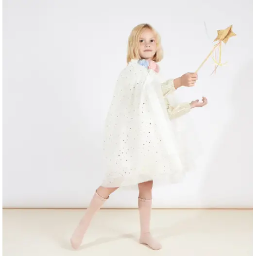Pom Pom Collar Cape 1