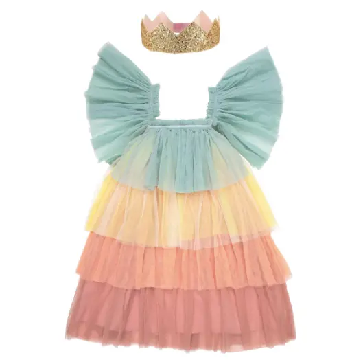 Rainbow Ruffle Princess Dress 1