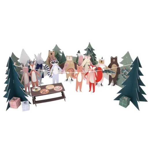 Woodland Paper Play Advent Calendar 1