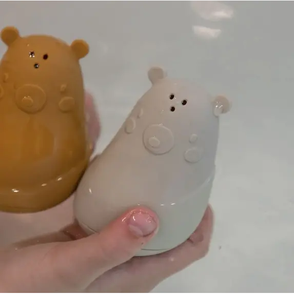 Joa Silicone Bath Toy 2 Pack - Cream / Brown Mix 1