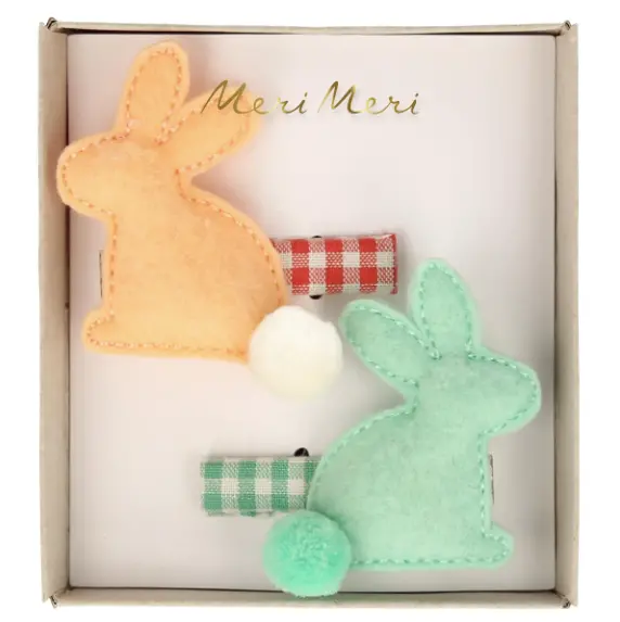 Felt Bunny Hair Clips 1