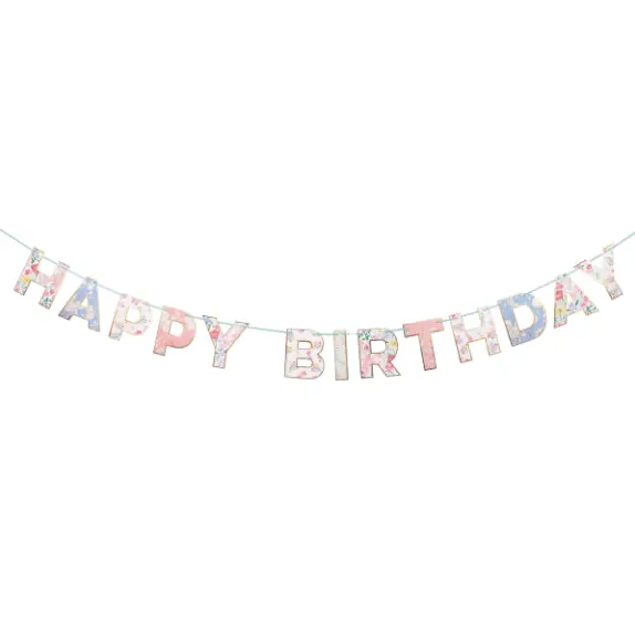 English Garden Birthday Garland 1