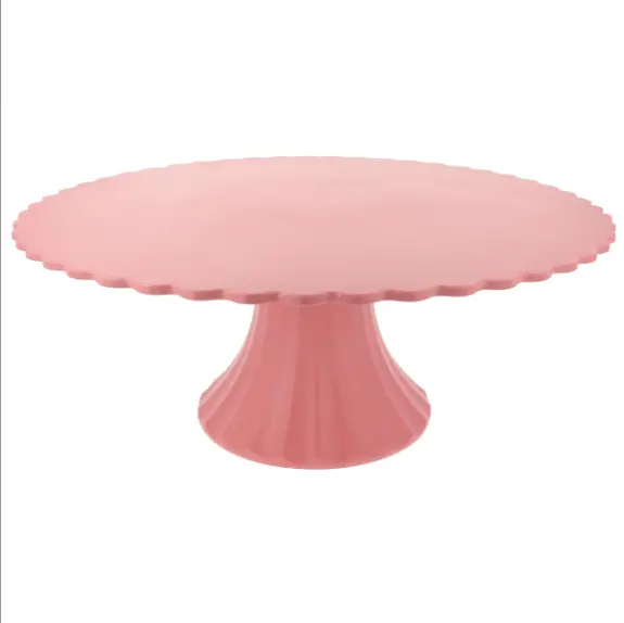 Reusable Bamboo Cake Stand - Pink 2