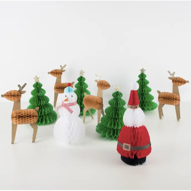 Honeycomb Christmas Characters 1