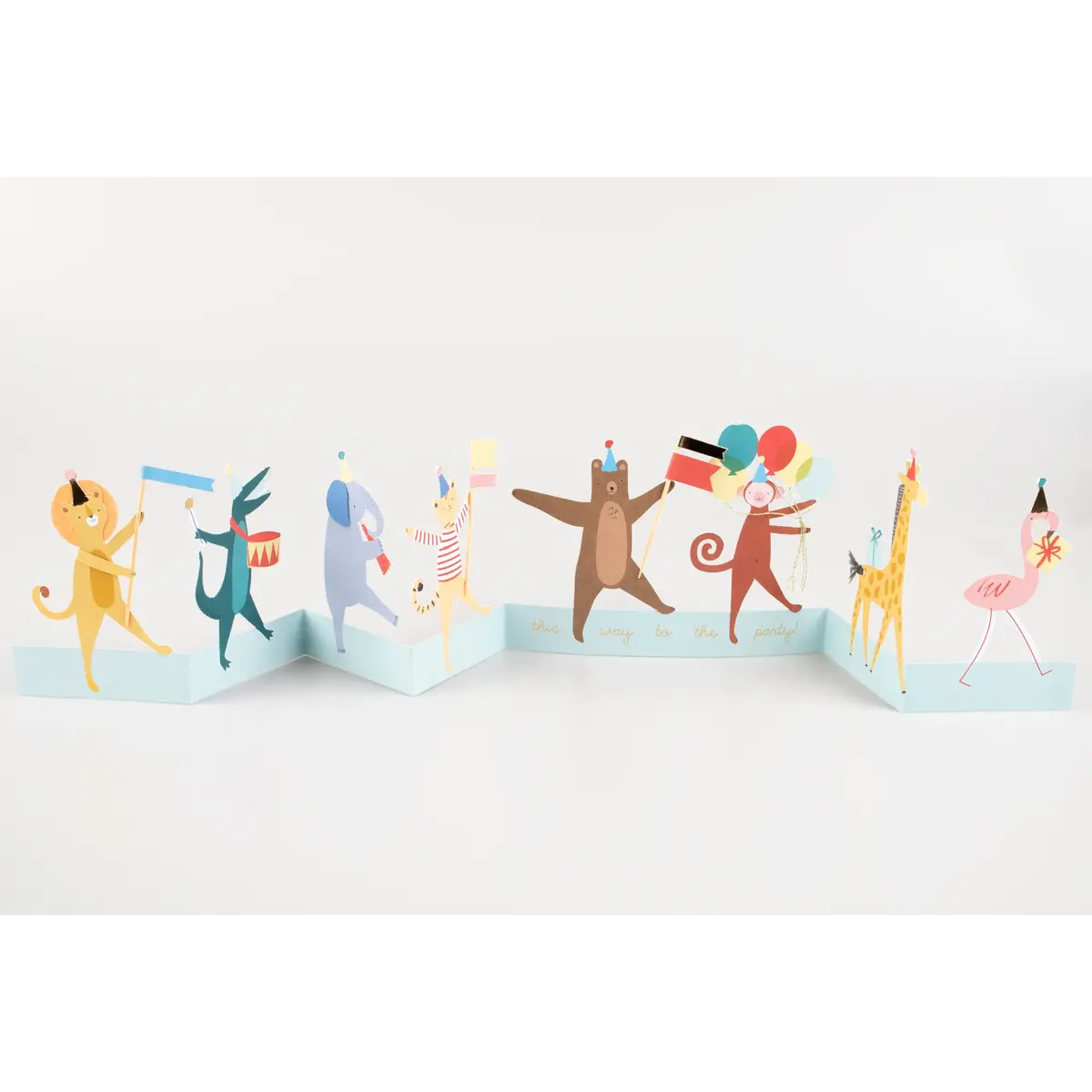 Animal Parade Birthday Card 1