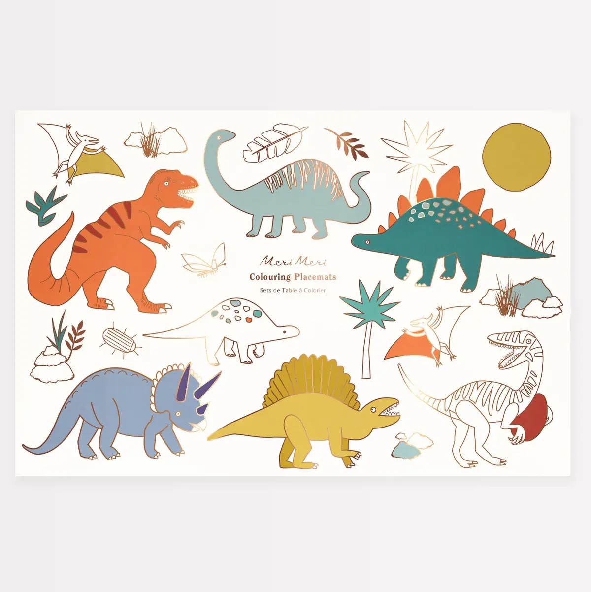Dinosaurs Coloring Placemats 1