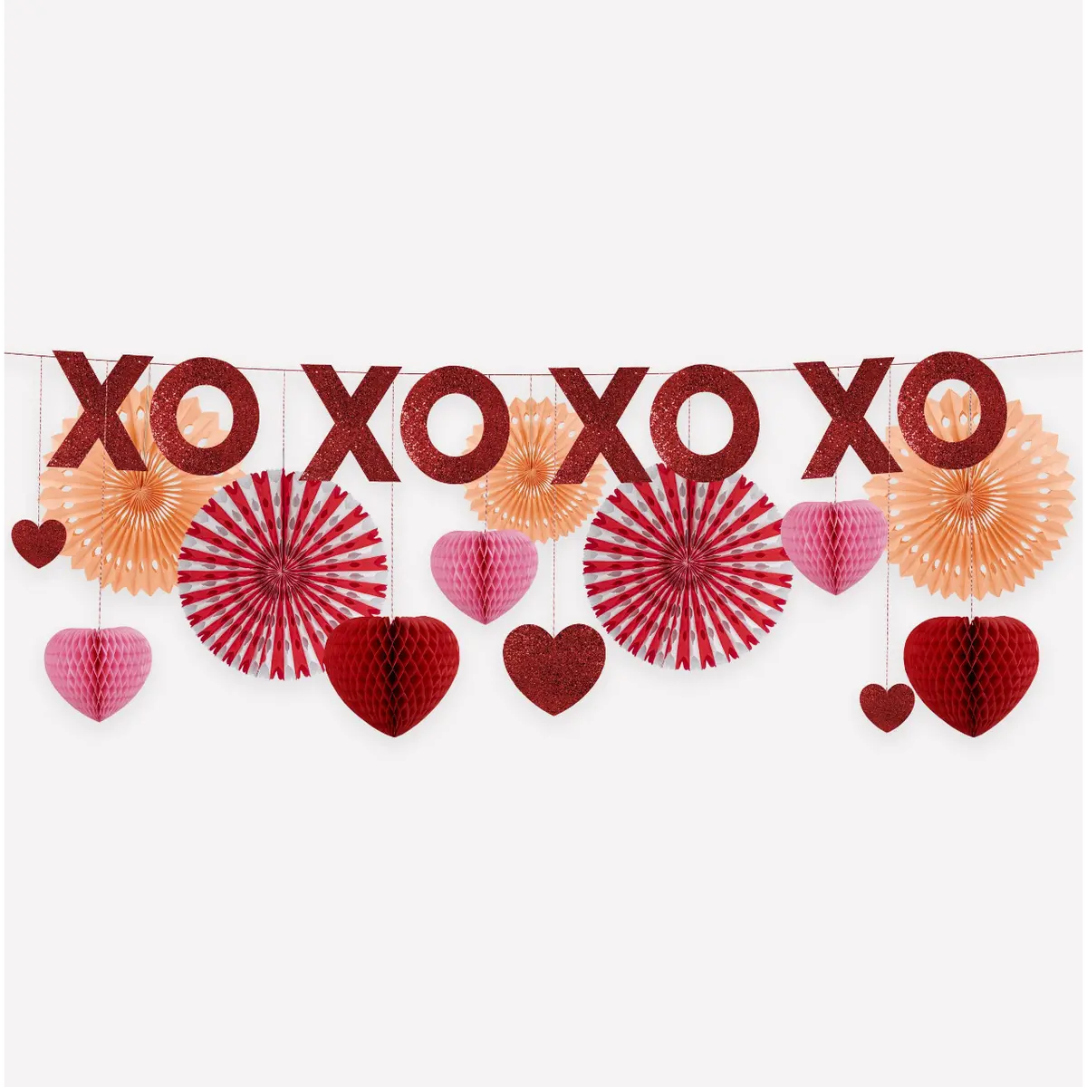 Honeycomb Hearts Garland 1