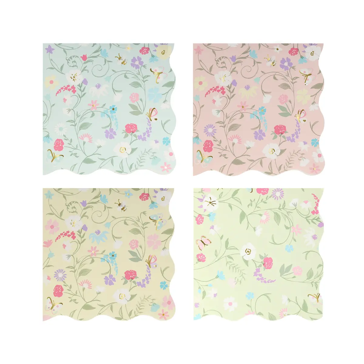 Laduree Floral Napkins 1