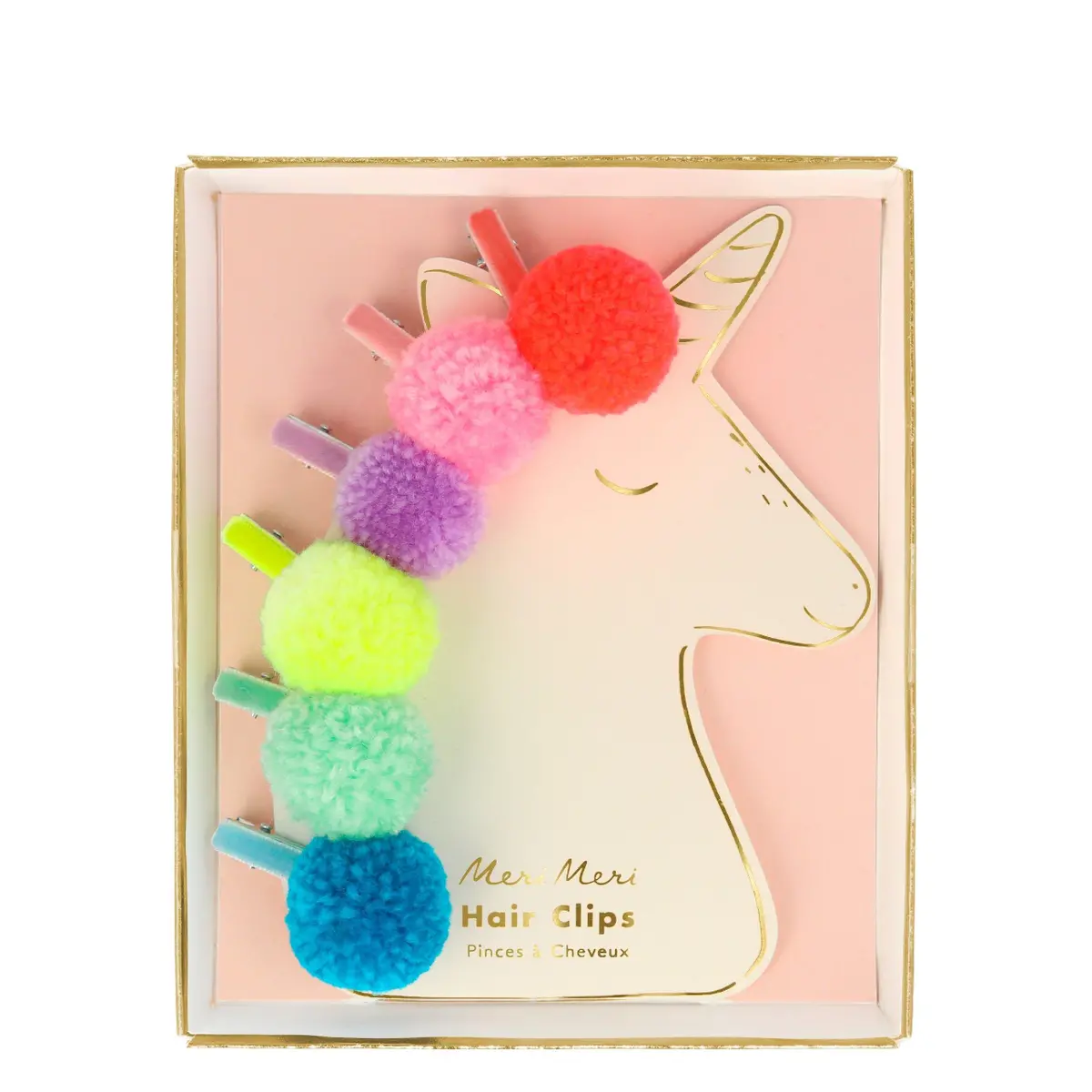 Pompom Unicorn Hair Clips 1