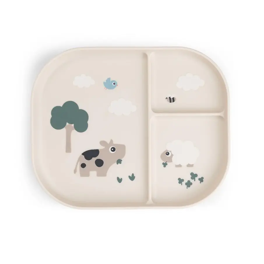 Foodie Compartment Plate Various Colours 1