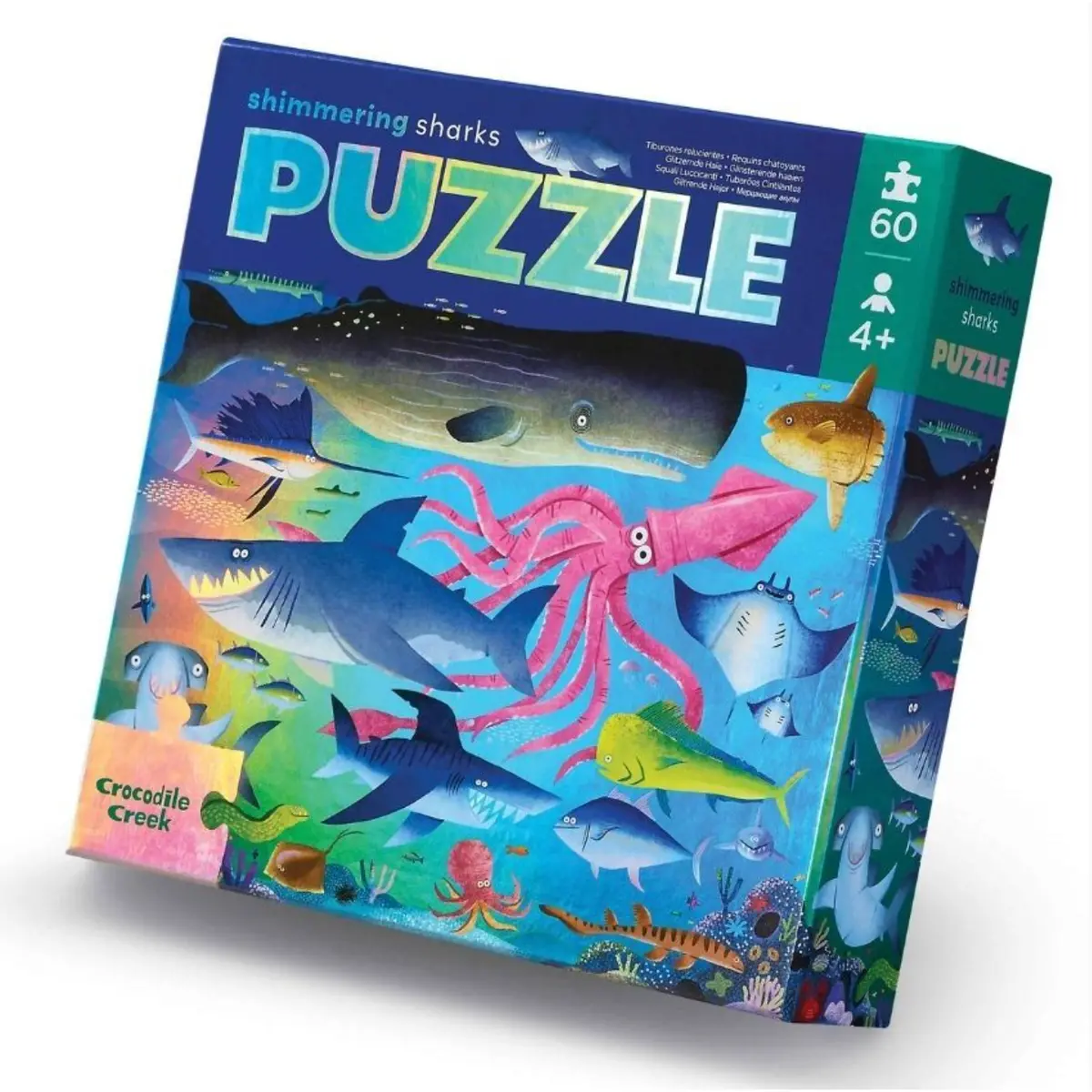Shimmering Shark Foil Puzzle 60Pc 1