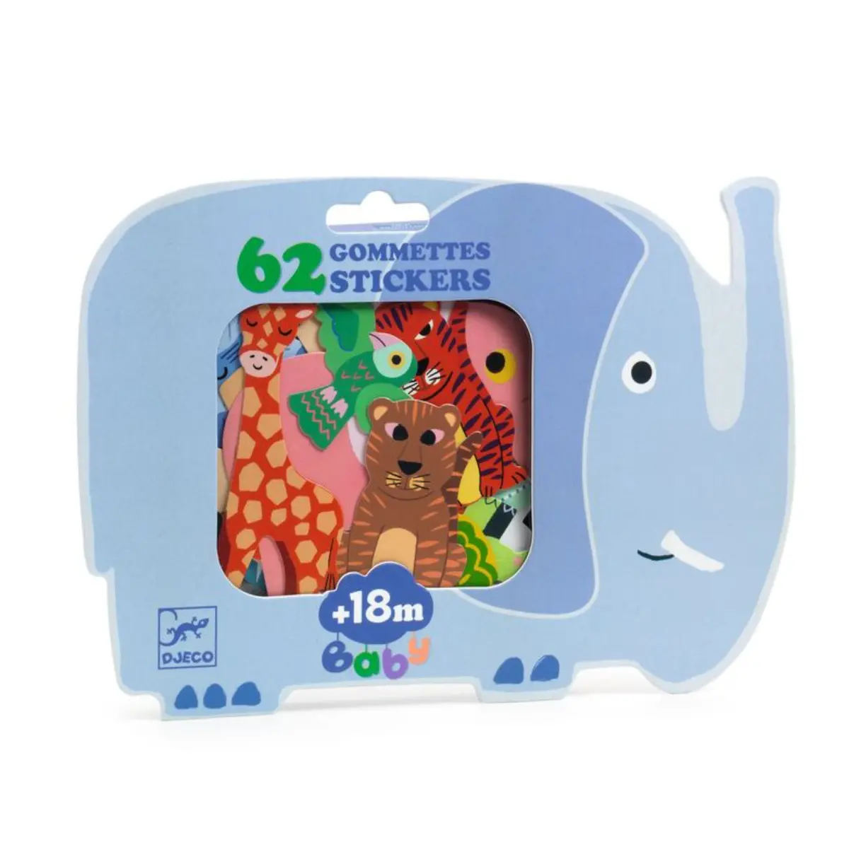Safari Animals 62Pc Sticker Set 1