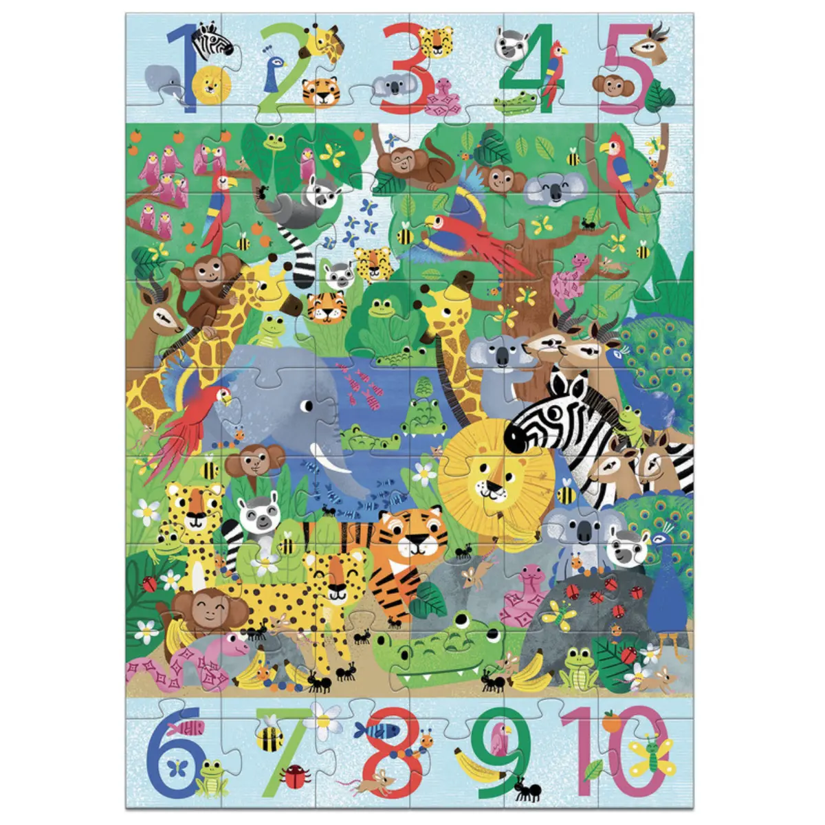 1 To 10 Giant Puzzle 54Pc - Jungle 1