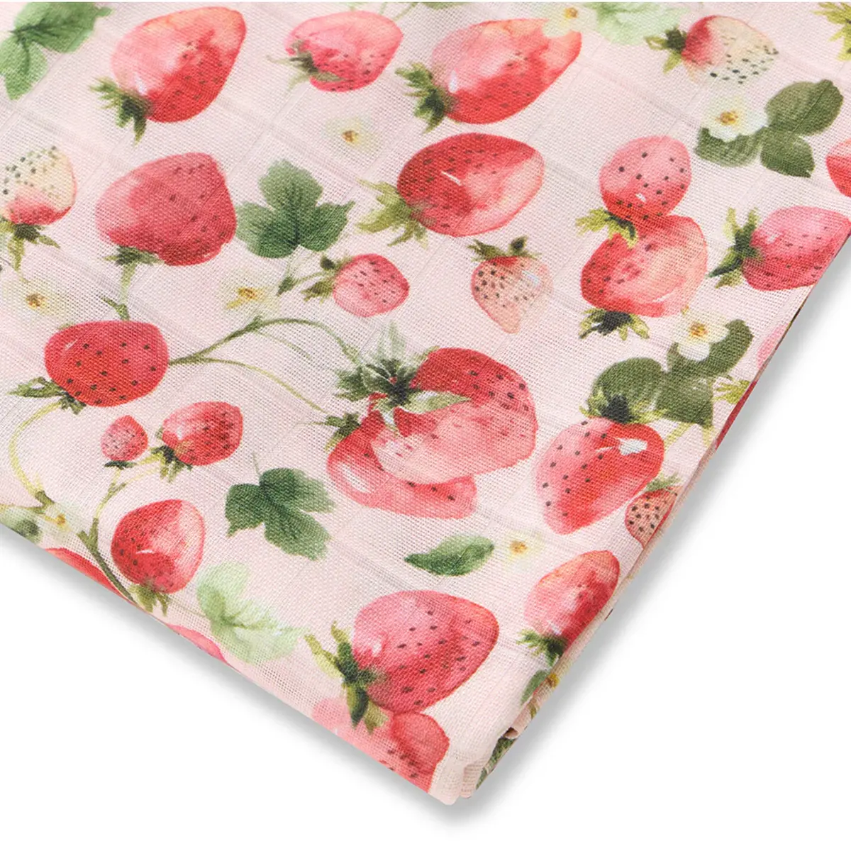 Strawberry Organic Muslin Wrap 1