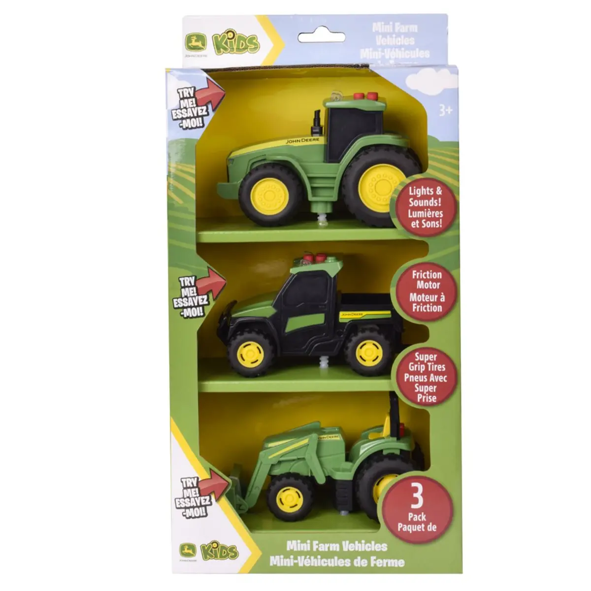 Lights & Sound Mini Tractors 3-Pack 1