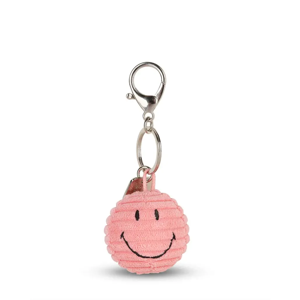 Smiley Eco Corduroy Keychain Various Colours 1