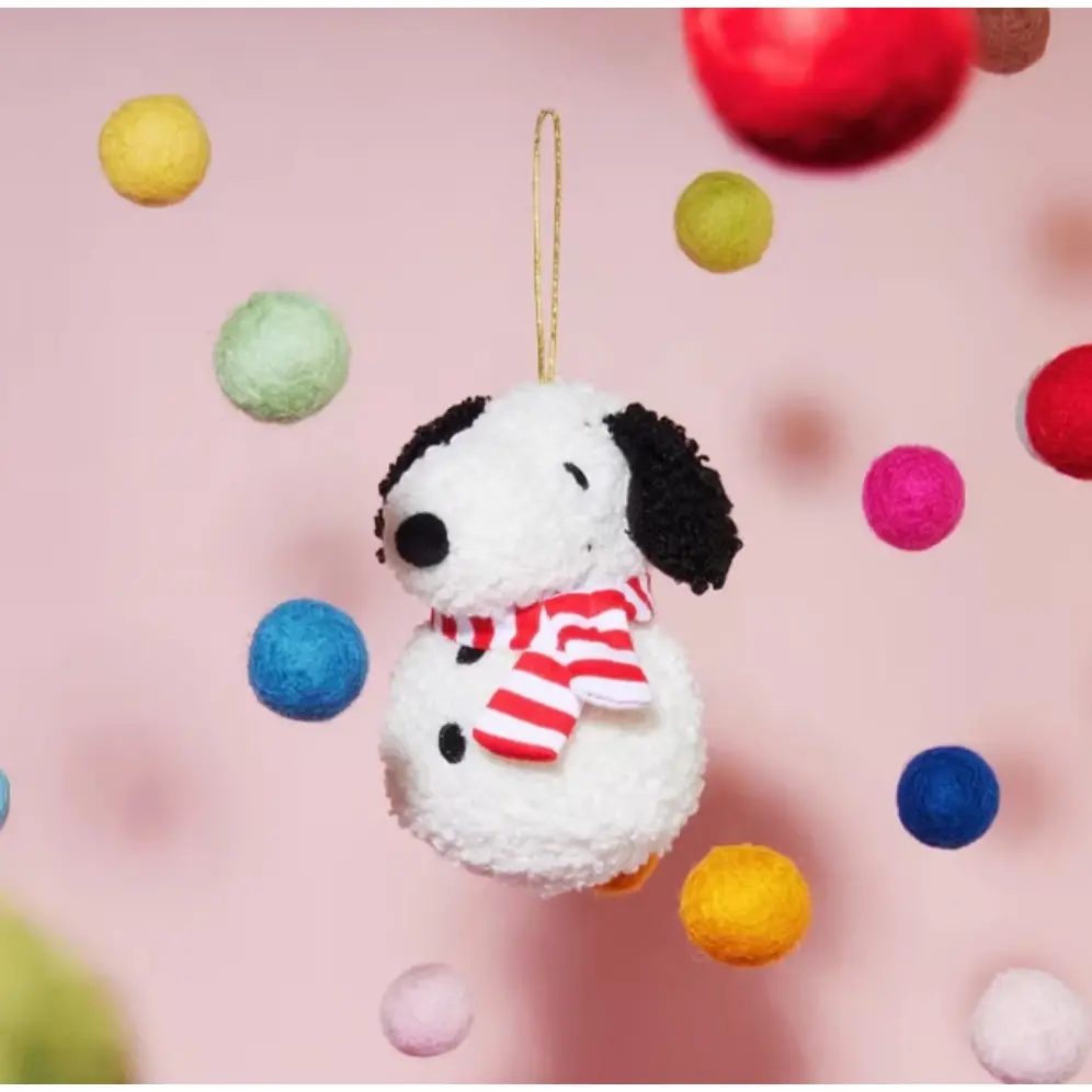 Snoopy Eco Tiny Teddy Cream Snowman 1