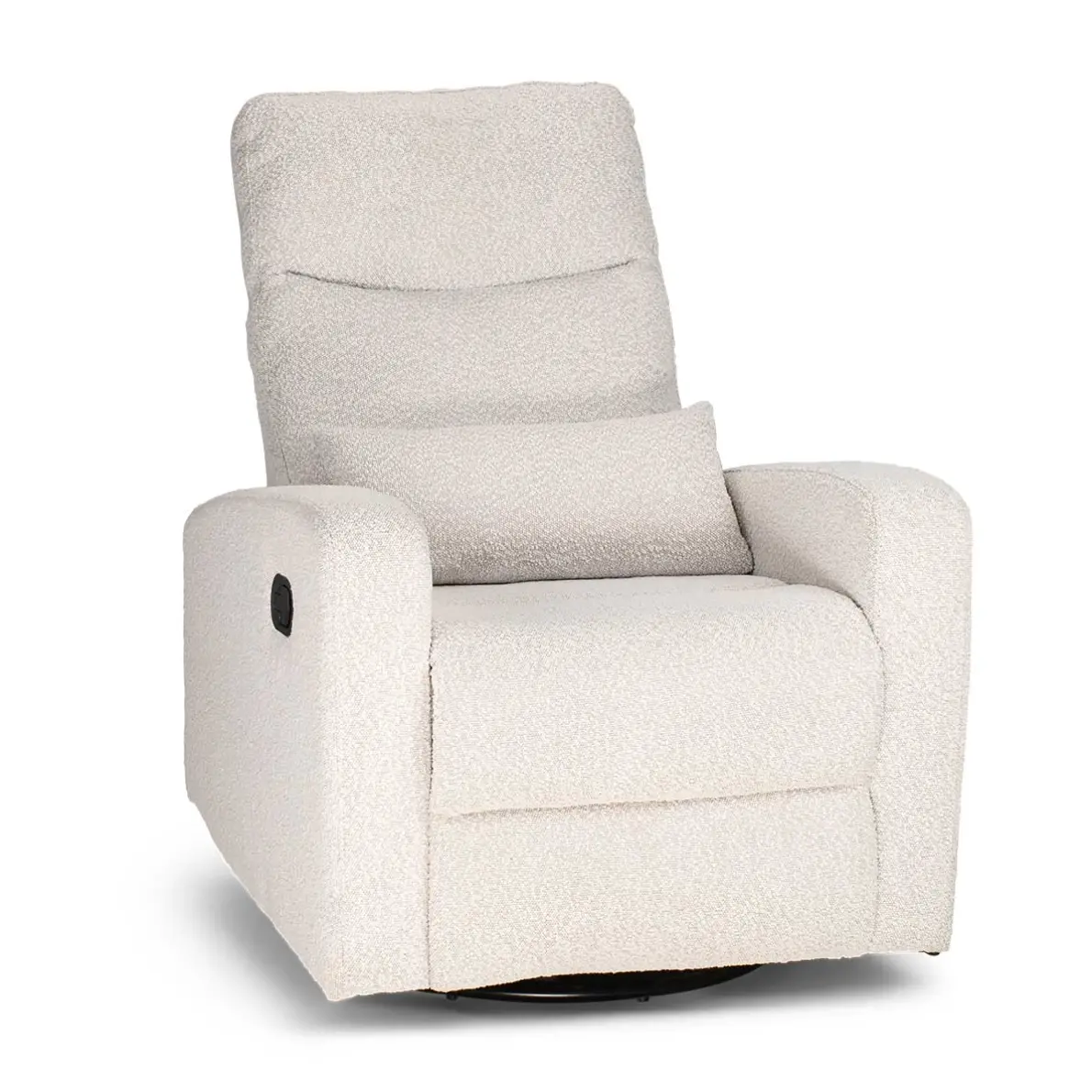 Cocoon Plush Recliner Glider Chair In Boucle 1