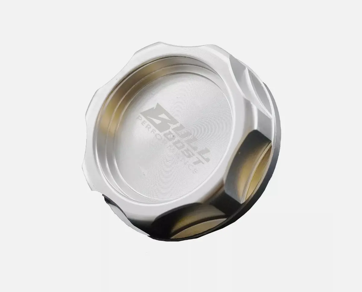 Silver Billet Oil Filler Cap For Most Honda, Nissan, And Suzuki Models 1