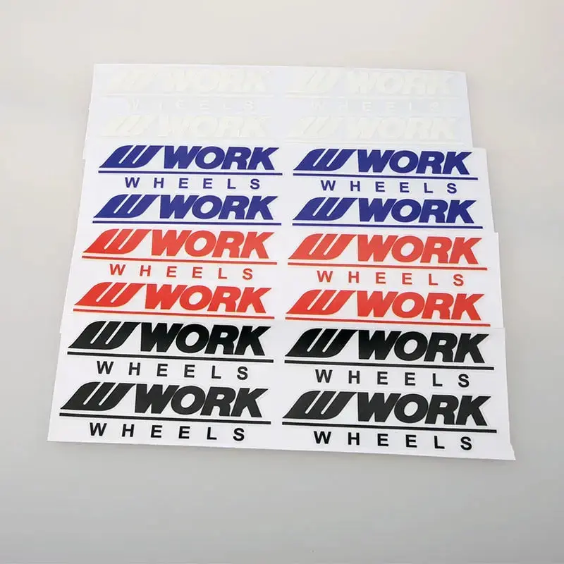 Set Work Wheels Car Wheel Rims Sticker 1