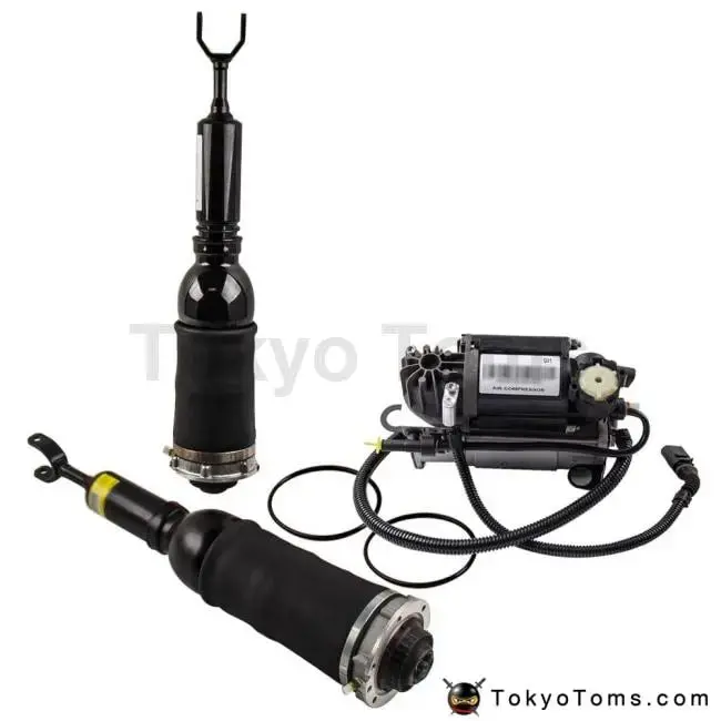 Set Of Front Air Suspension + Air Pump For Audi A6 C5 Allroad Quattro 99-06 4Z7616051d 4Z7413031a 4Z7616051 Shock Absorber 1
