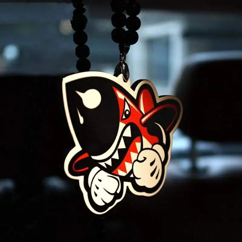 Shark Bomb Pendant Interior Rear View Mirror Ornament 1