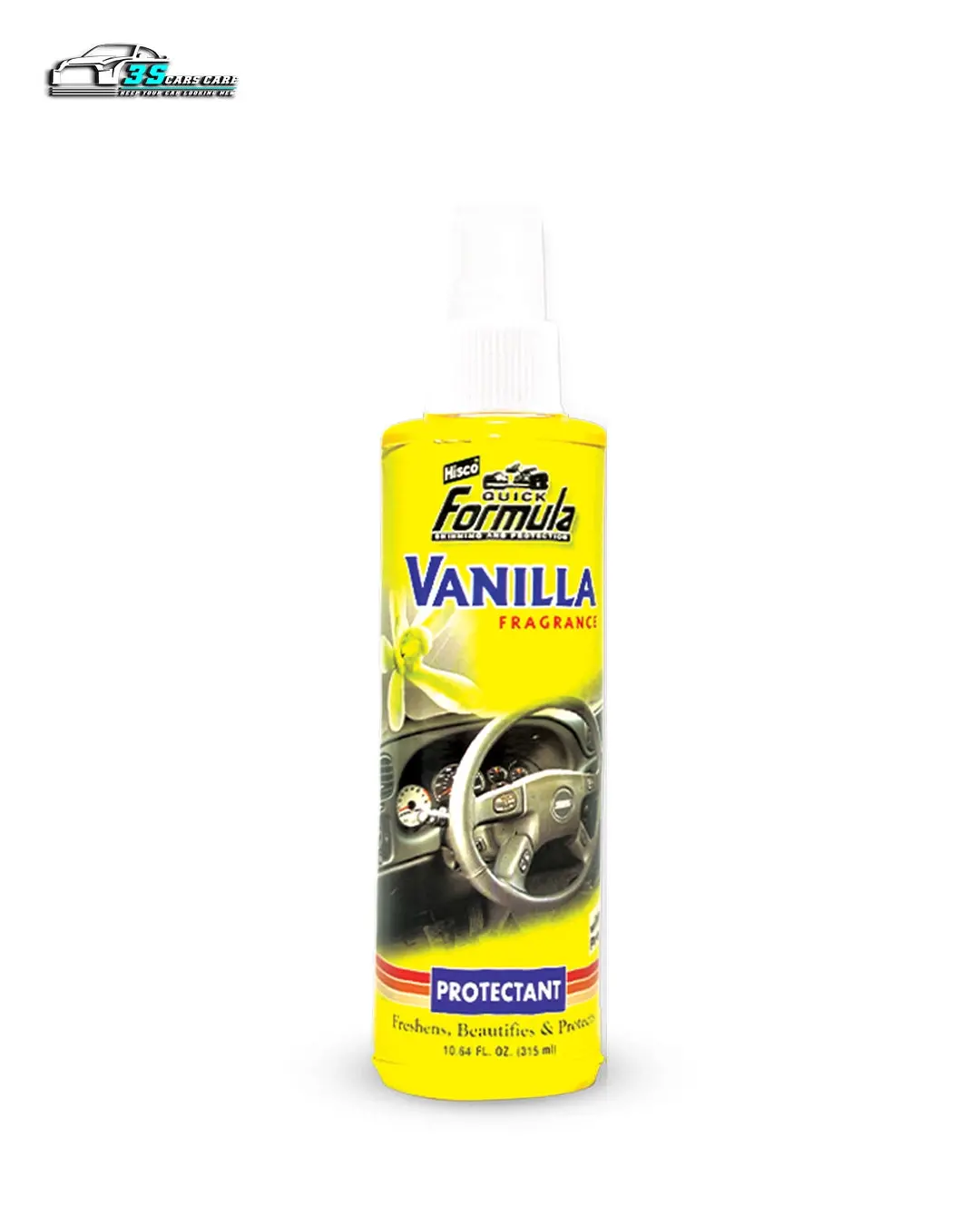 Shine Protects & Protectant – Vanilla | Vinyl, Rubber, Plastic & Leather Care – 315Ml | Formula | (Hisco) 1