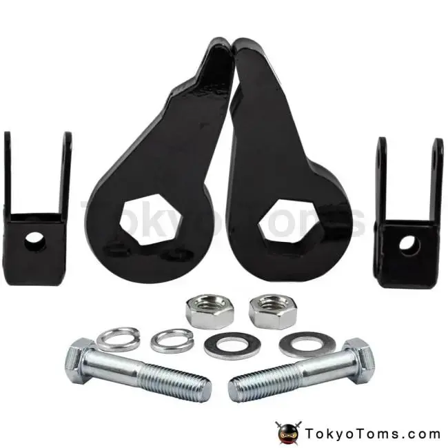 For Gmc Chevy 99-06 1"-3" Leveling Kit Forged Torsion Bar Keys W/ Shock Extender For Sierra 1500 1999-2007 1