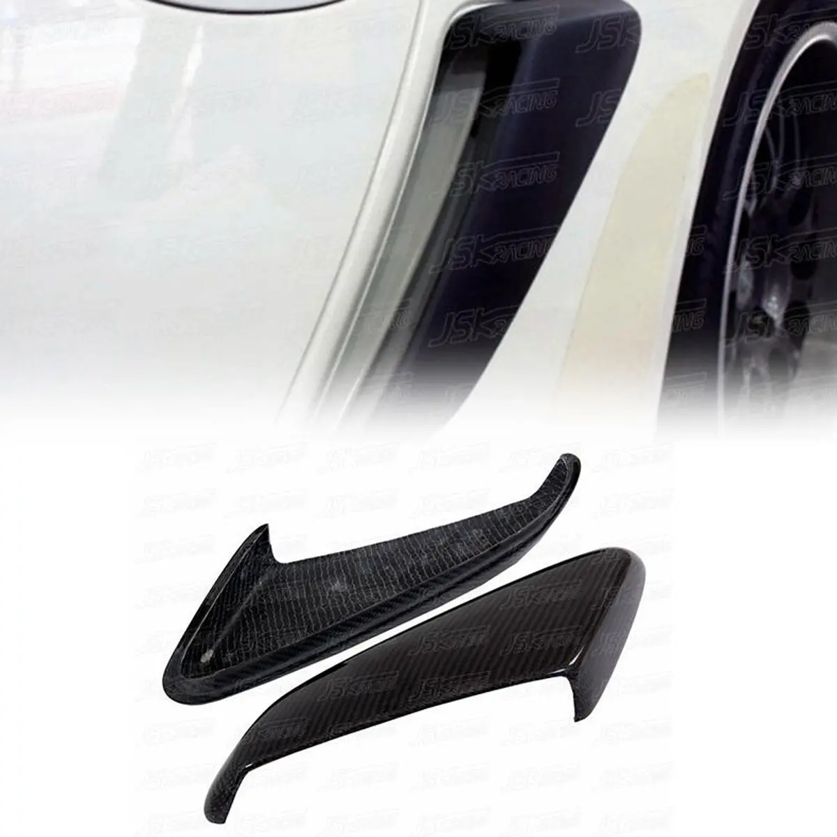 Carbon Fiber Rear Side Air Scoop For Porsche Cayman 987 05-12 Upgrade 1