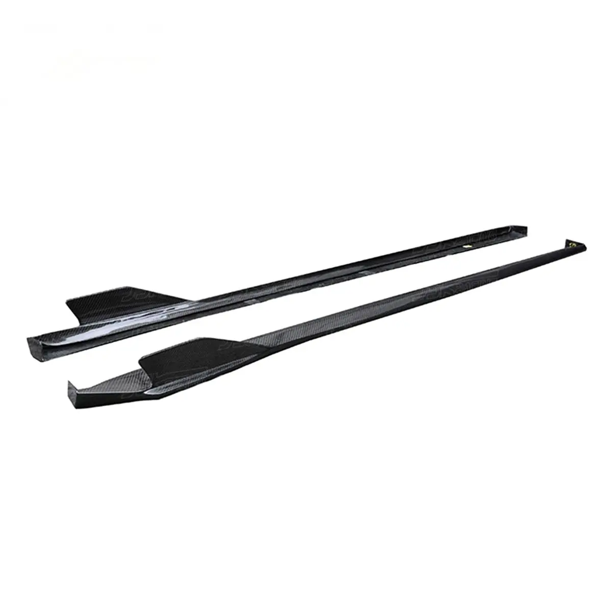 Carbon Fiber Side Skirts Extensions For Porsche Cayman 718 16-19 1