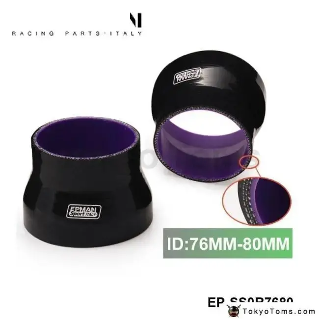 Silicone Hose Straight Reducer 3"-3.15" 76Mm-80Mm Black Silicone Reducer For Bmw Mini Cooper S Jcw W11 1.6 1
