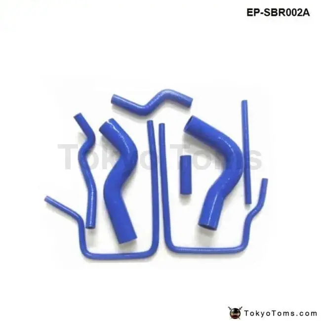 Silicone Intercooler Turbo Radiator Heater Hose Kit For Subaru Impreza Wrx Sti Gc8,Ej20 96-00 (8Pcs) 1