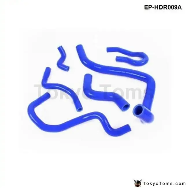 Silicone Turbo Intercooler Radiator Heater Hose Kit For Honda Civic D15 D16 Eg Ek 92-00 (6Pcs) 1