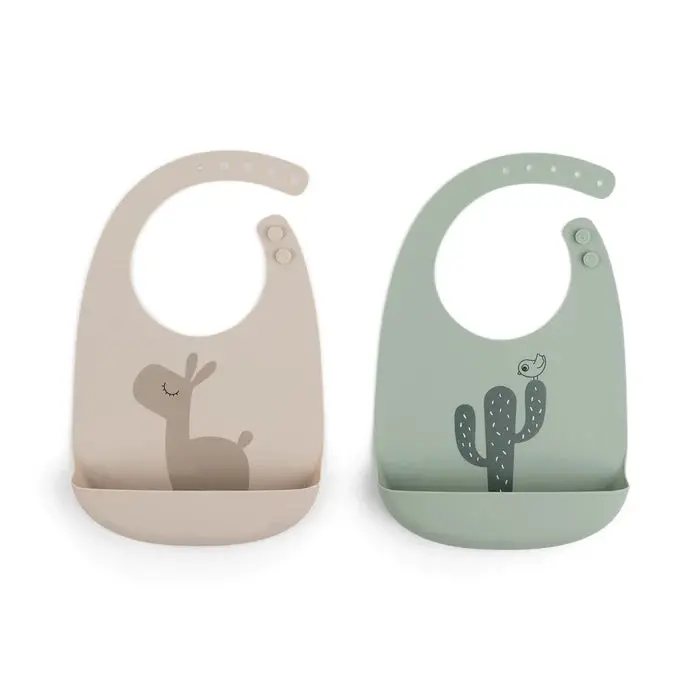 Silicone Bib 2-Pack Various Colours 2