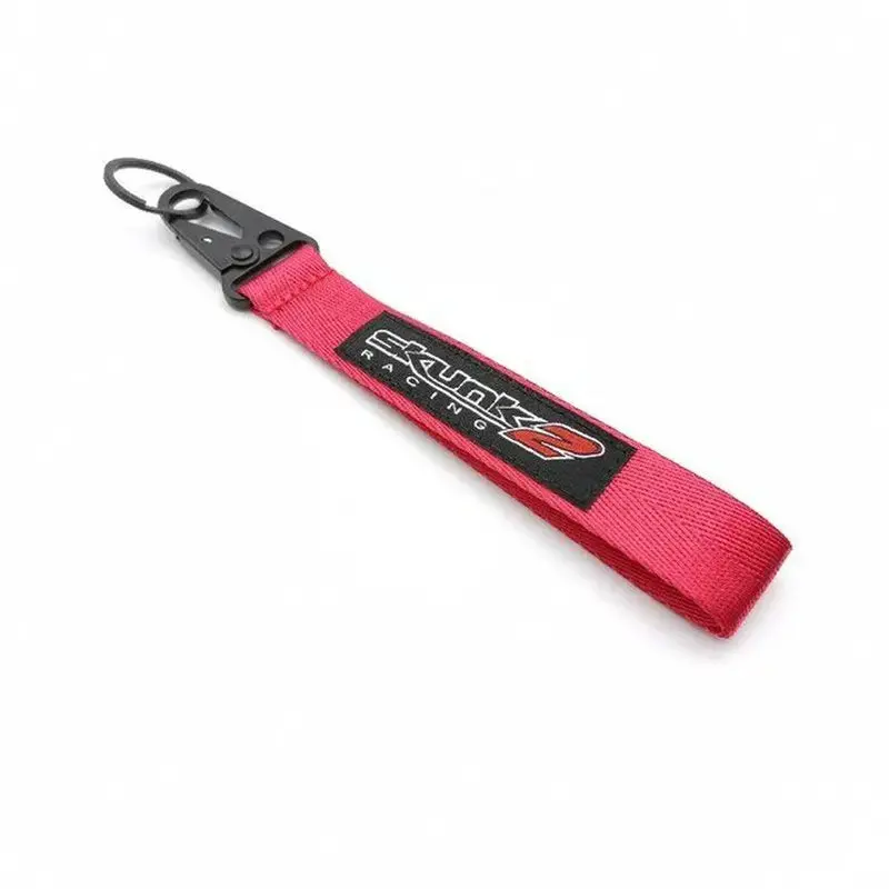 Skunk2 Tow Hook Clasp Keychain Red 1