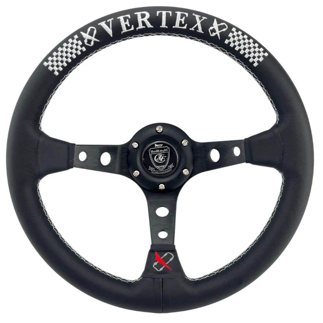13" (330Mm) Vx Checkered Style Steering Wheel 1