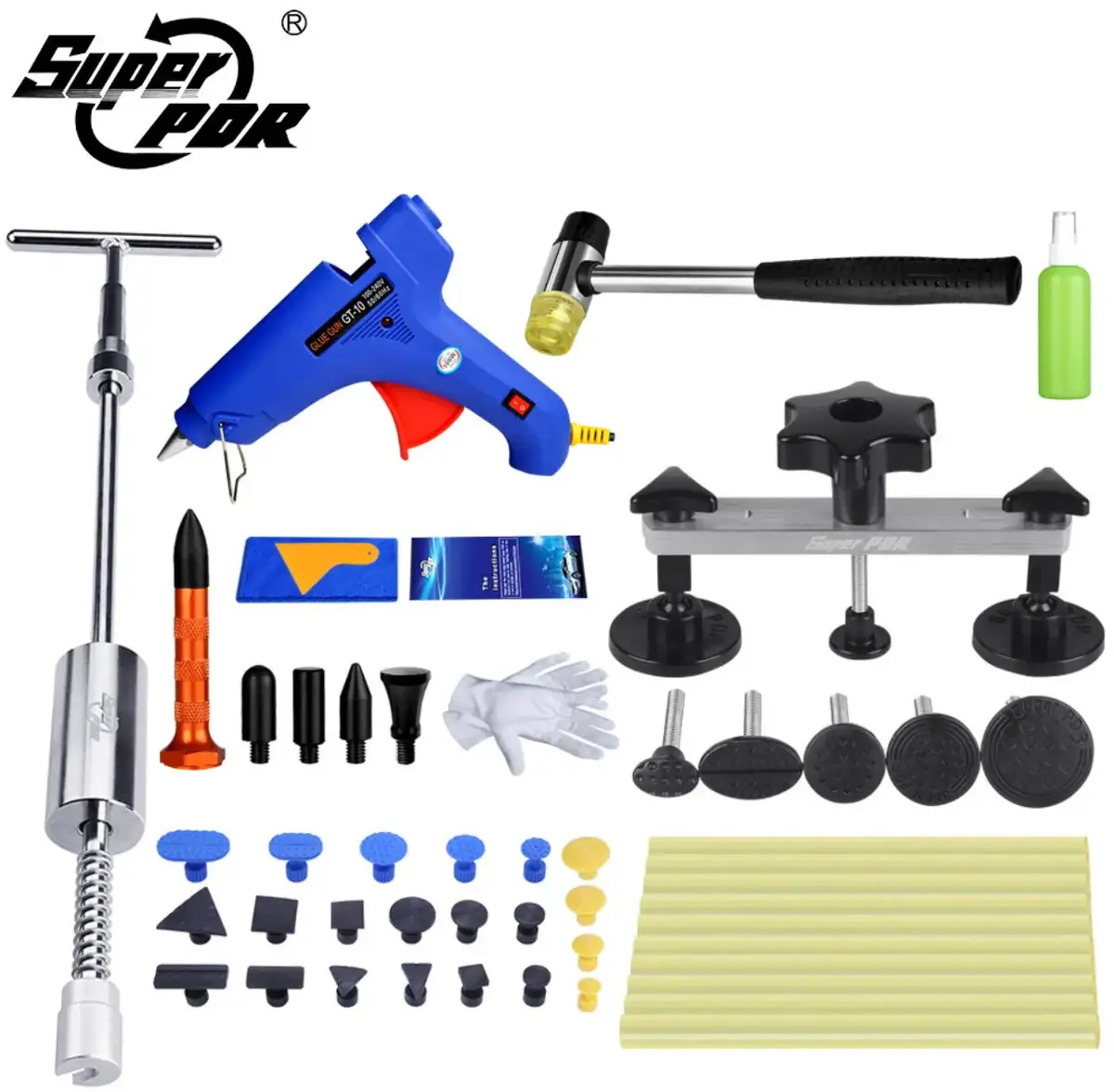 Super Pdr Tools Paintless Dent Removal Car Repair Tool Kit 1