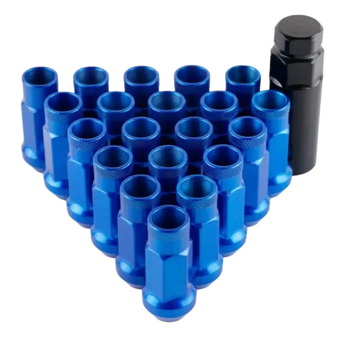 Super Steel Universal Racing Wheel Lug Nuts (Blue) 1