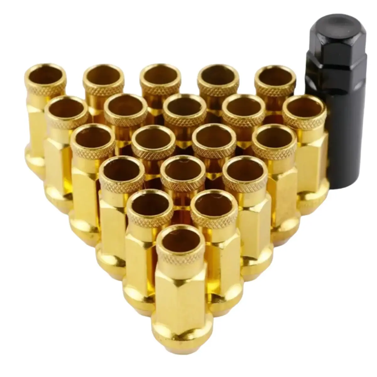 Super Steel Universal Racing Wheel Lug Nuts (Gold) 1