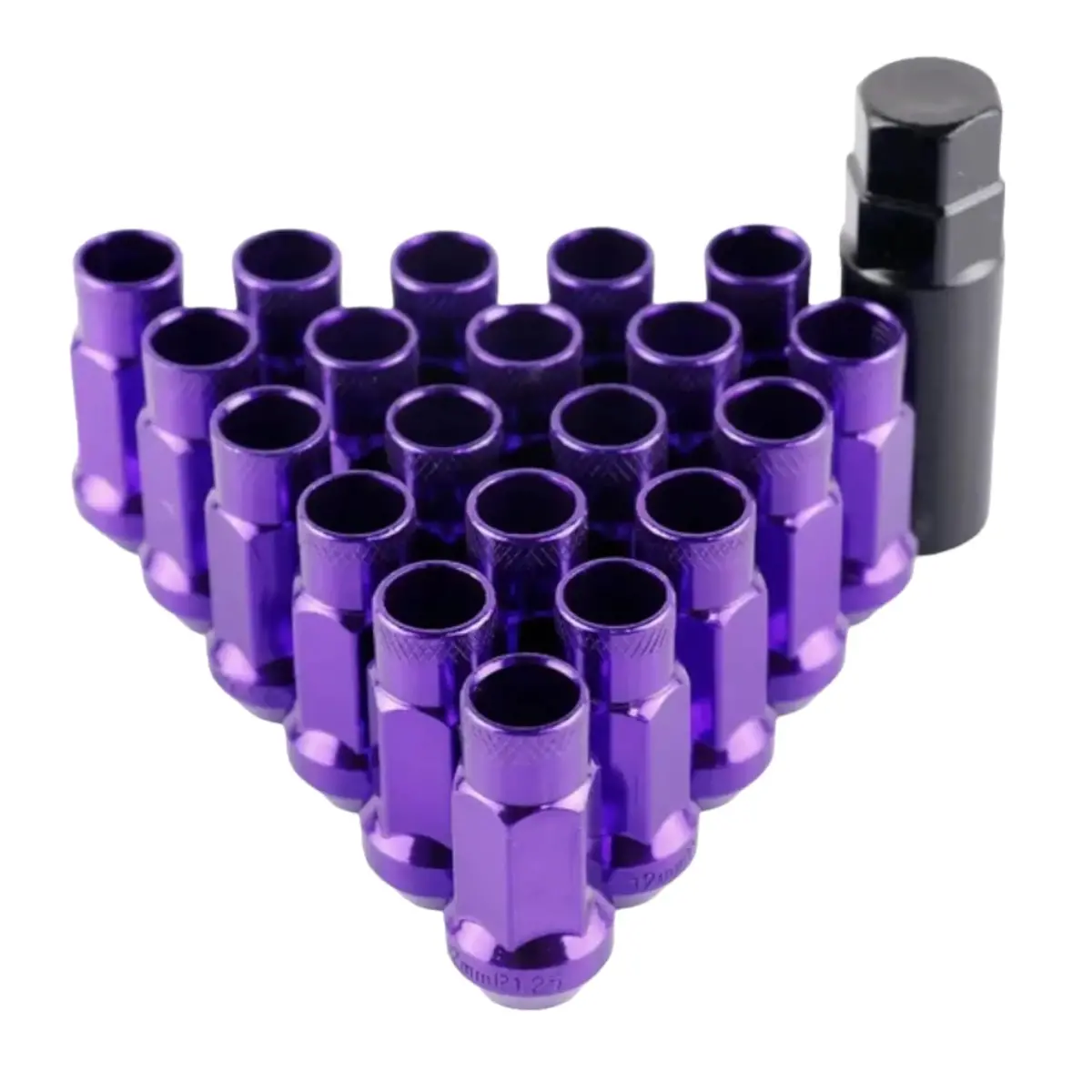 Super Steel Universal Racing Wheel Lug Nuts (Purple) 1