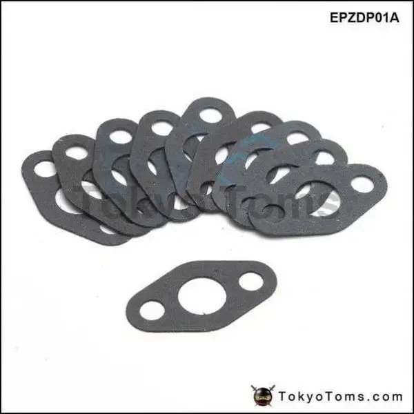 10Pcs Turbo Flange Oil Feed Gasket T3 / T3 T4 / T3/T4 / T04e / T04b Turbocharge Epzdp01a 1
