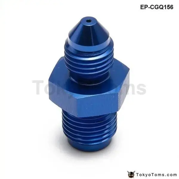 3An An3 Blue Turbo Oil Feed Restrictor Fitting For T25/T28 Or Gt25r Gt28r Gt30r Aluminum 1