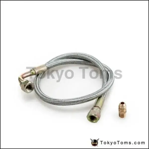 24" Oil Line Kit For T3/T4 Turbo Oil Feed Line Kit For Toyota Nissan 1
