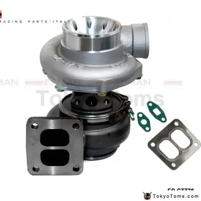 T78 T4 Twin Scroll Turbo Charger V Band For Racing Car Horsepower: 500-1000Hp With Gaskets 1