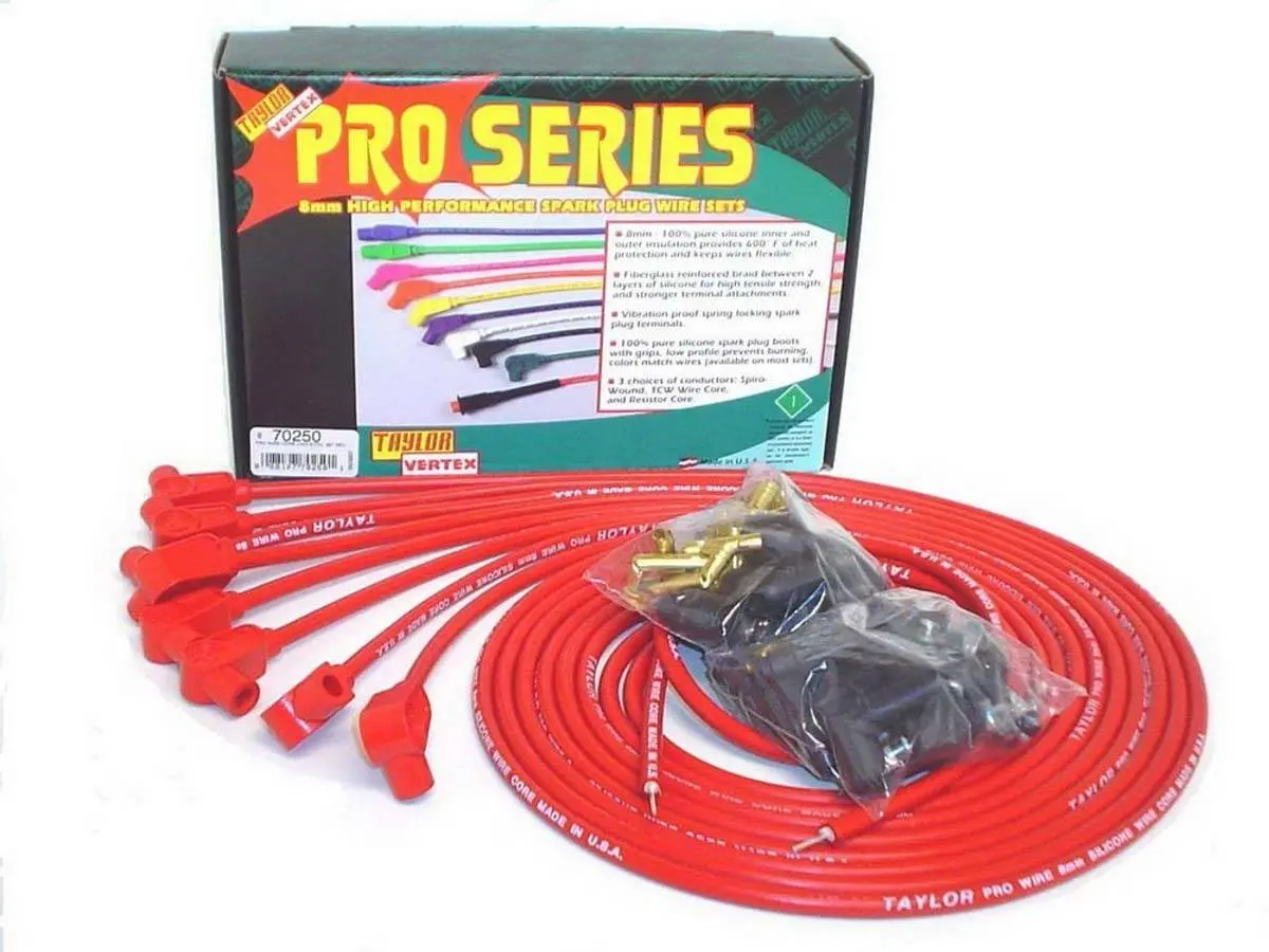 Taylor 8Mm Red Pro Wire 90 Dgr 1