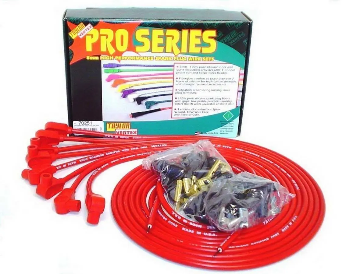 Taylor 8Mm Red Pro Wire 90 Dgr 1