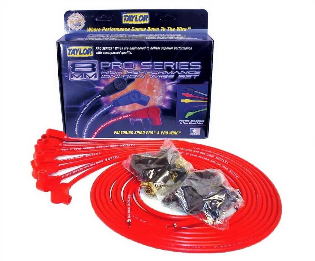 Taylor 8Mm Red Spiro-Pro Wires 1