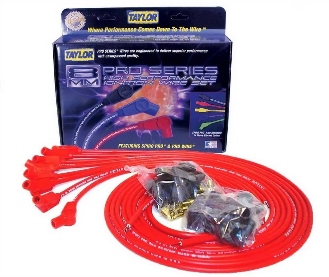 Taylor 8Mm Red Spiro-Pro Wires 1