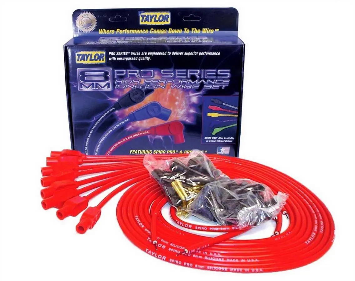 Taylor 8Mm Red Spiro-Pro Wires 1