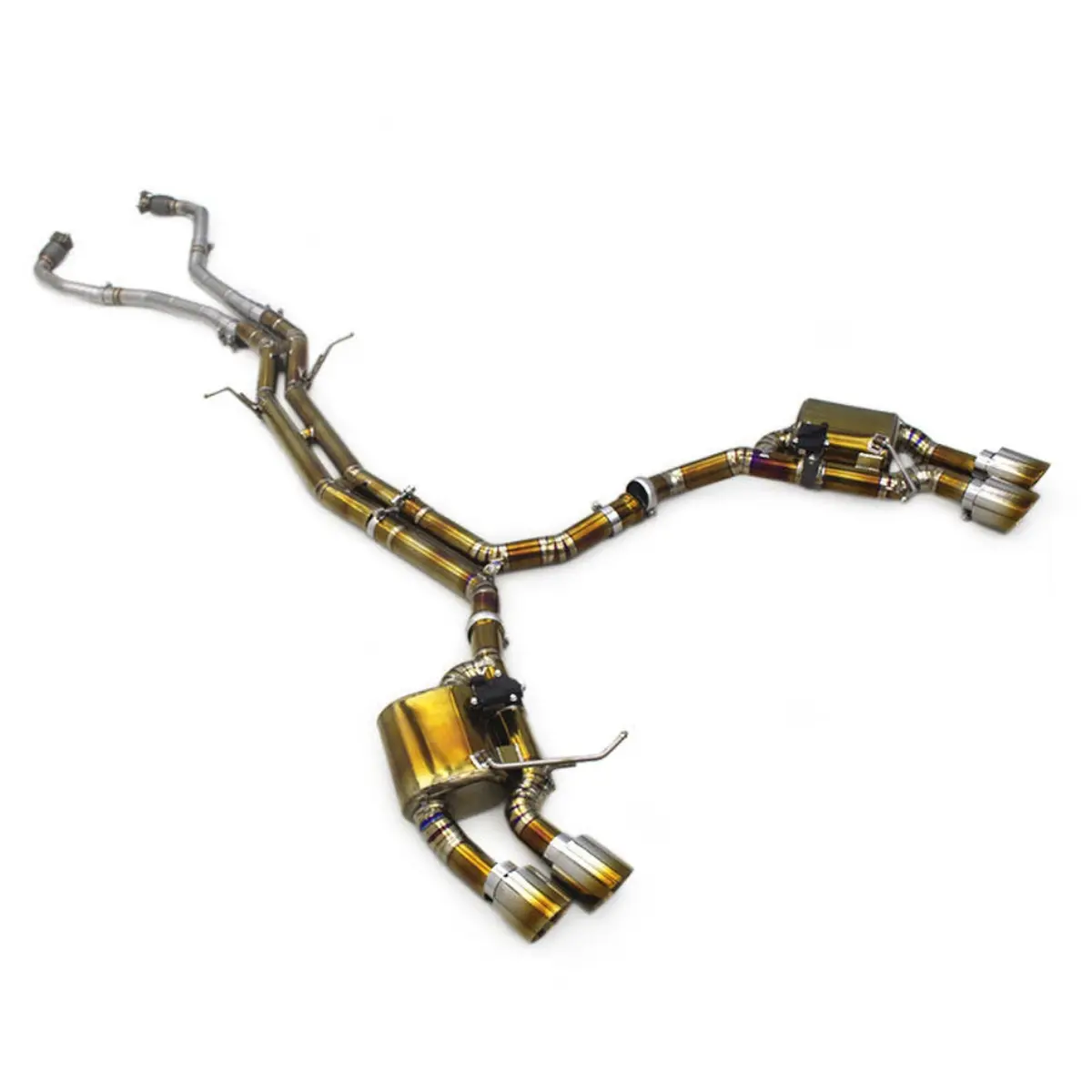 Titanium Valved Performance Catback Exhaust For Porsche Macan 3.0T 1